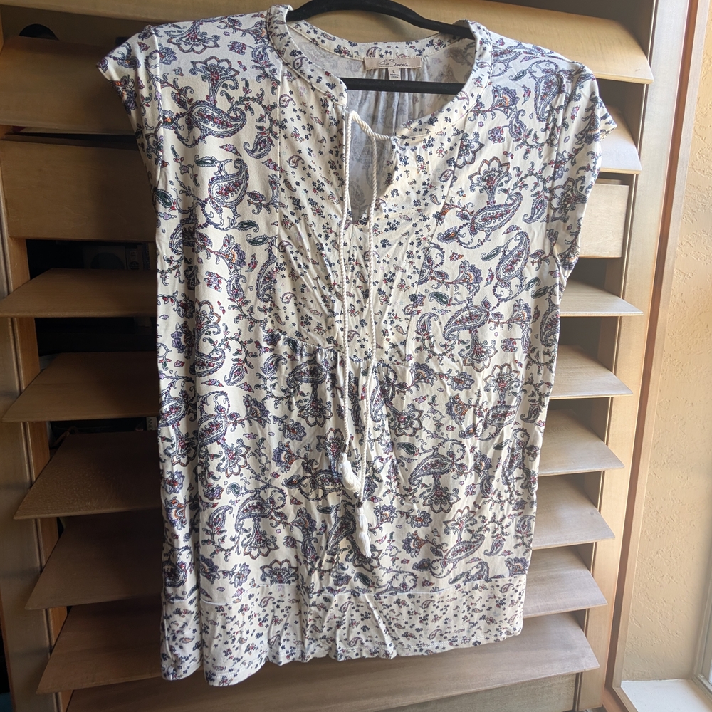 Chic Paisley Print Women's Blouse